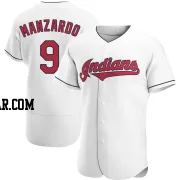 Kyle Manzardo Men's Cleveland Guardians White Authentic Home Jersey