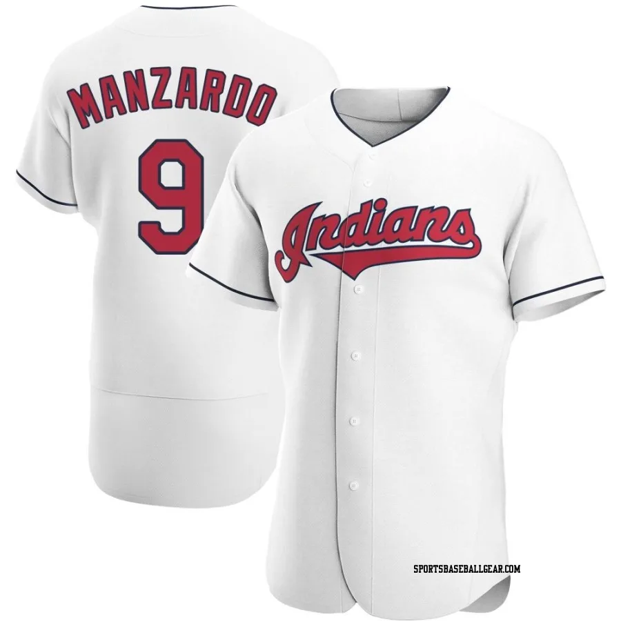 Kyle Manzardo Men's Cleveland Guardians White Authentic Home Jersey