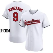 Kyle Manzardo Men's Cleveland Guardians White Elite Home Jersey