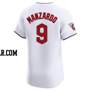 Kyle Manzardo Men's Cleveland Guardians White Elite Home Jersey