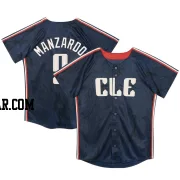 Kyle Manzardo Toddler Cleveland Guardians Navy Limited Preschool & 2024 City Connect Jersey