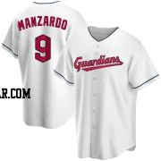 Kyle Manzardo Youth Cleveland Guardians White Replica Home Jersey