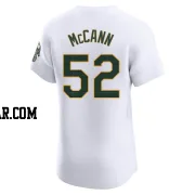 Kyle McCann Men's Oakland Athletics White Elite Home Jersey