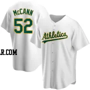 Kyle McCann Men's Oakland Athletics White Replica Home Jersey