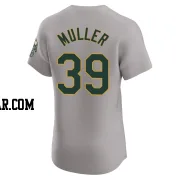 Kyle Muller Men's Oakland Athletics Gray Elite Road Jersey