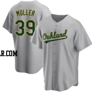 Kyle Muller Men's Oakland Athletics Gray Replica Road Jersey