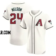 Kyle Nelson Men's Arizona Diamondbacks Cream Elite Home Jersey