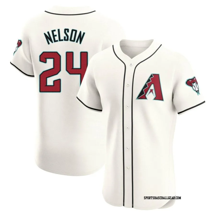 Kyle Nelson Men's Arizona Diamondbacks Cream Elite Home Jersey