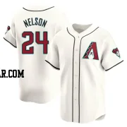 Kyle Nelson Men's Arizona Diamondbacks White Limited Home Jersey