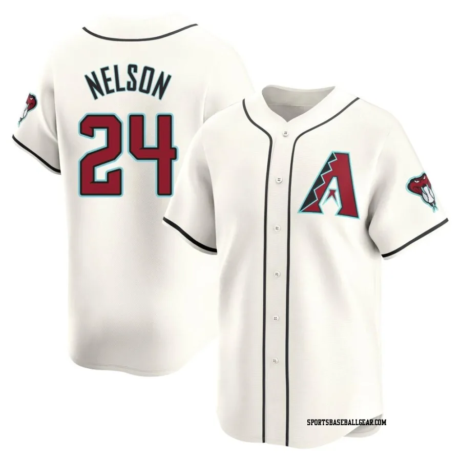 Kyle Nelson Men's Arizona Diamondbacks White Limited Home Jersey