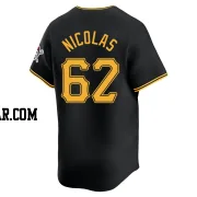 Kyle Nicolas Youth Pittsburgh Pirates Black Limited Alternate Jersey