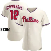 Kyle Schwarber Men's Philadelphia Phillies Cream Authentic Alternate Jersey