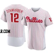 Kyle Schwarber Men's Philadelphia Phillies White Authentic 2022 World Series Home Jersey