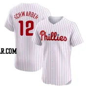 Kyle Schwarber Men's Philadelphia Phillies White Elite Home Jersey