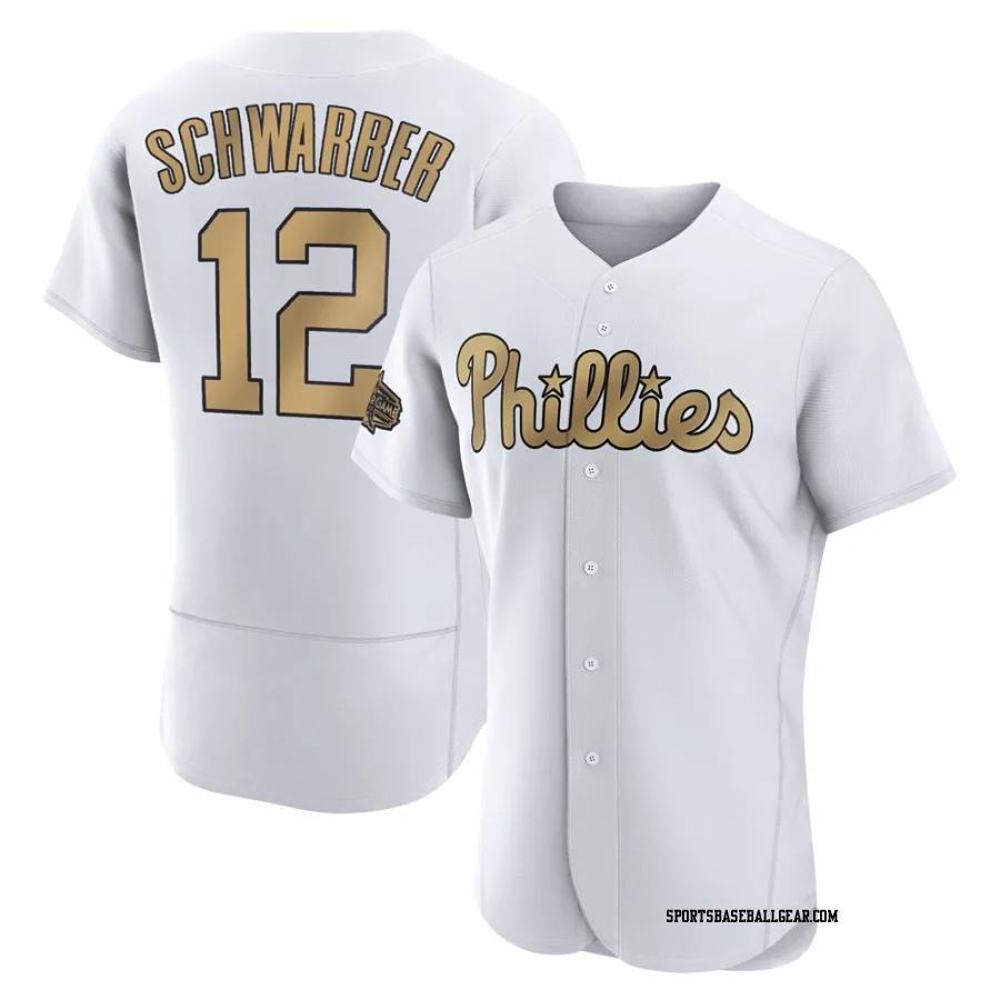 Kyle Schwarber Men's Philadelphia Phillies White Game Authentic 2022 All-Star Jersey