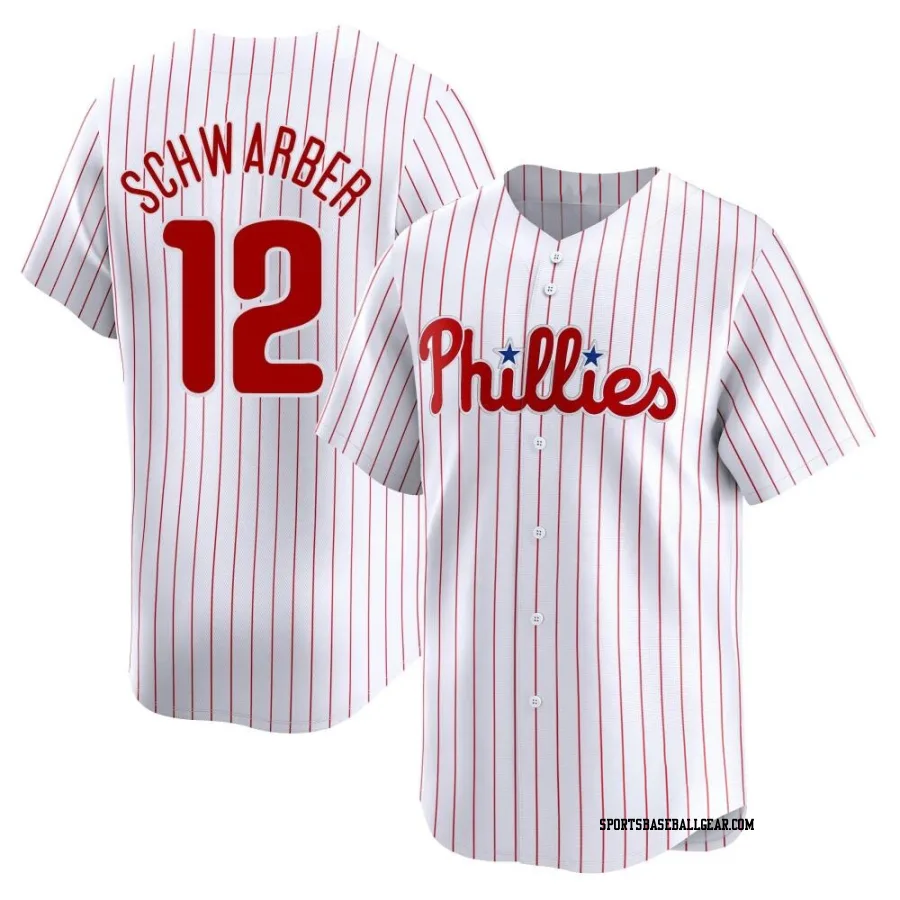 Kyle Schwarber Men's Philadelphia Phillies White Limited Home Jersey