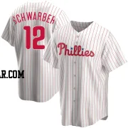 Kyle Schwarber Men's Philadelphia Phillies White Replica Home Jersey