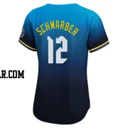 Kyle Schwarber Women's Philadelphia Phillies Blue Limited 2024 City Connect Jersey