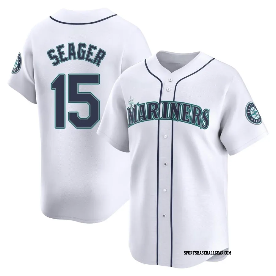 Kyle Seager Men's Seattle Mariners White Limited Home Jersey