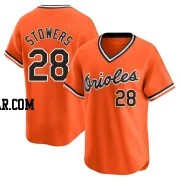 Kyle Stowers Men's Baltimore Orioles Orange Limited Cooperstown Collection Jersey