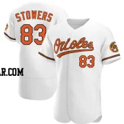 Kyle Stowers Men's Baltimore Orioles White Authentic Home Jersey