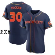 Kyle Tucker Men's Houston Astros Navy Authentic 2022 City Connect Jersey