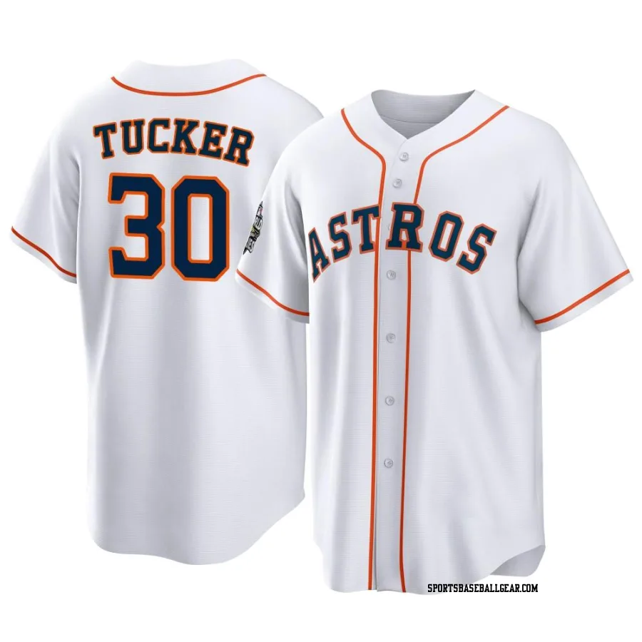 Kyle Tucker Men's Houston Astros White Replica 2022 World Series Home Jersey