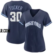 Kyle Tucker Women's Chicago Cubs Navy Authentic 2021 City Connect Jersey