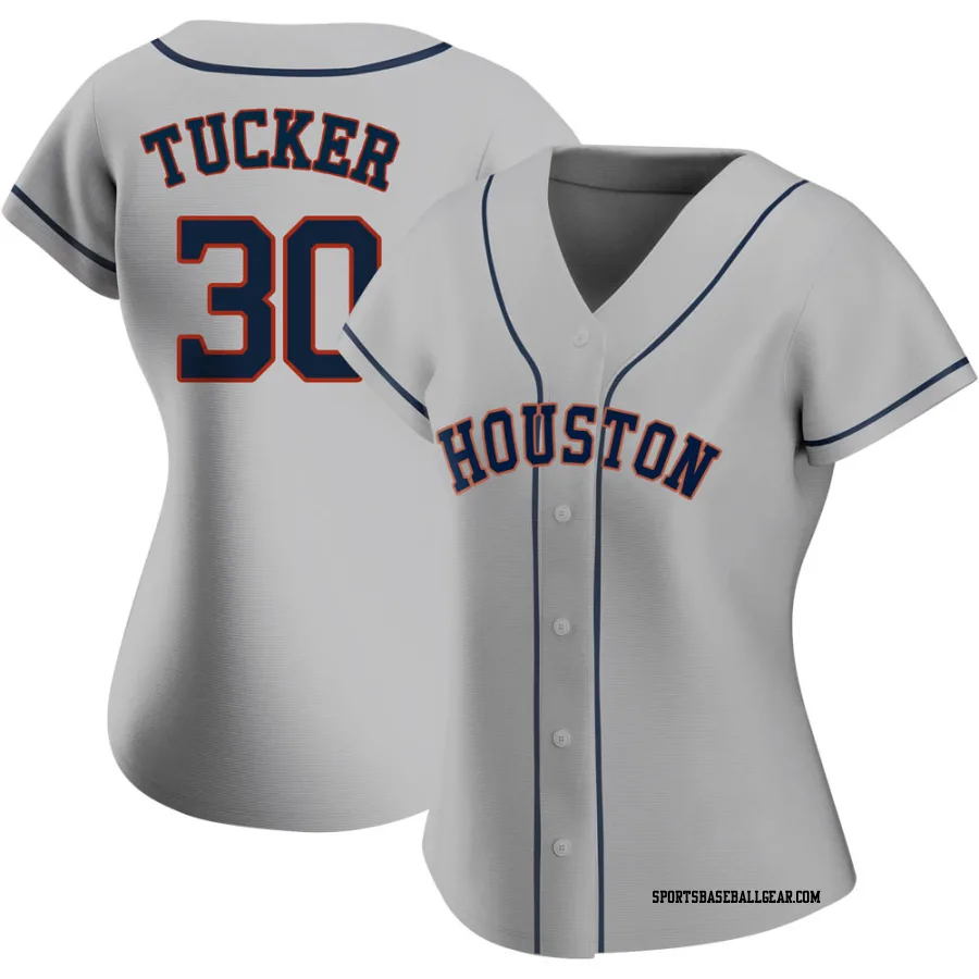 Kyle Tucker Women's Houston Astros Gray Authentic Road 2020 Jersey