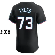 Kyle Tyler Men's Miami Marlins Black Elite Alternate Vapor Premier Jersey