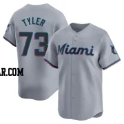 Kyle Tyler Men's Miami Marlins Gray Limited Road Jersey