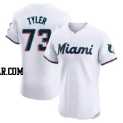 Kyle Tyler Men's Miami Marlins White Elite Home Jersey