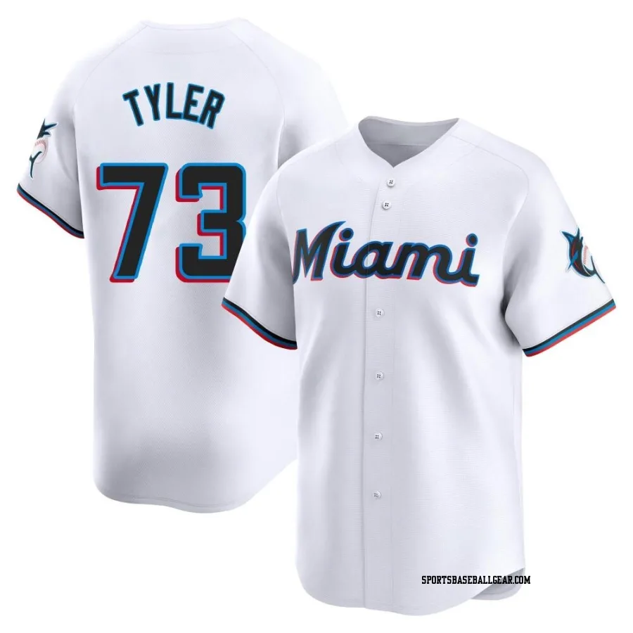 Kyle Tyler Men's Miami Marlins White Limited Home Jersey