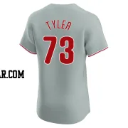 Kyle Tyler Men's Philadelphia Phillies Gray Elite Road Jersey