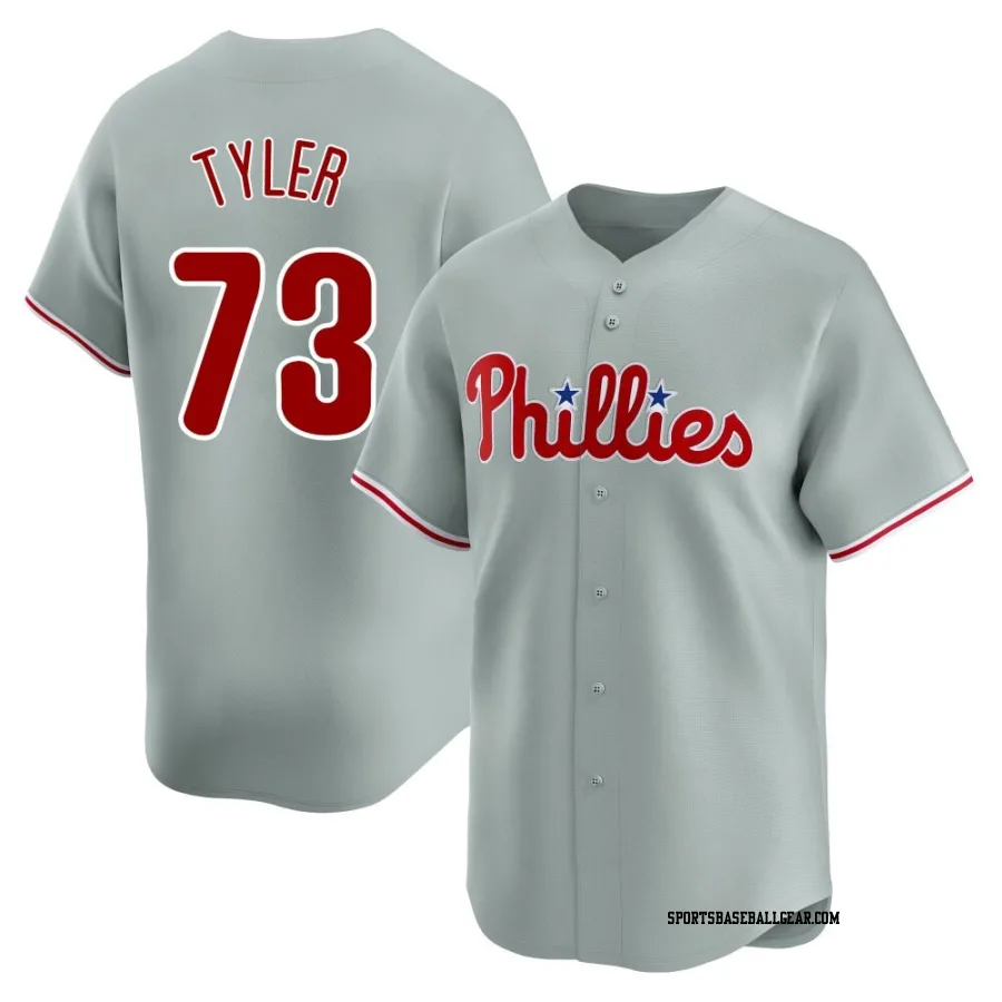 Kyle Tyler Men's Philadelphia Phillies Gray Limited Away Jersey