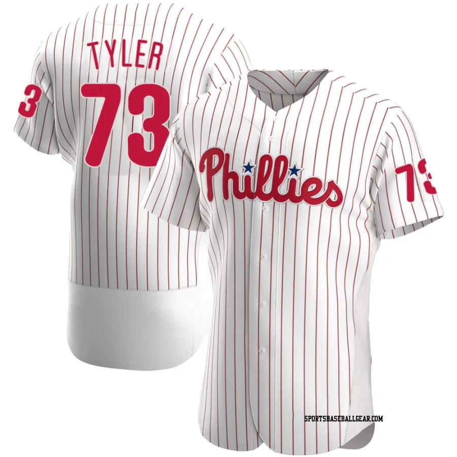 Kyle Tyler Men's Philadelphia Phillies White Authentic Home Jersey