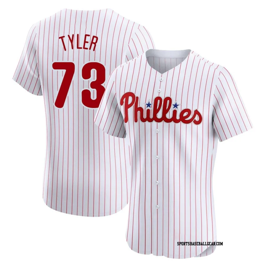 Kyle Tyler Men's Philadelphia Phillies White Elite Home Jersey