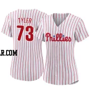 Kyle Tyler Women's Philadelphia Phillies White Authentic 2022 World Series Home Jersey