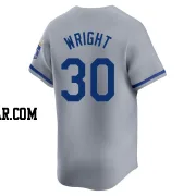 Kyle Wright Men's Kansas City Royals Gray Limited Away Jersey