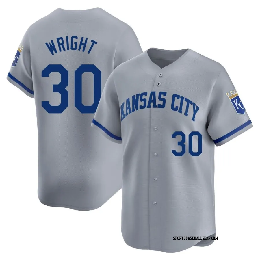 Kyle Wright Men's Kansas City Royals Gray Limited Away Jersey