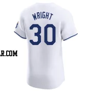 Kyle Wright Men's Kansas City Royals White Elite Home Jersey