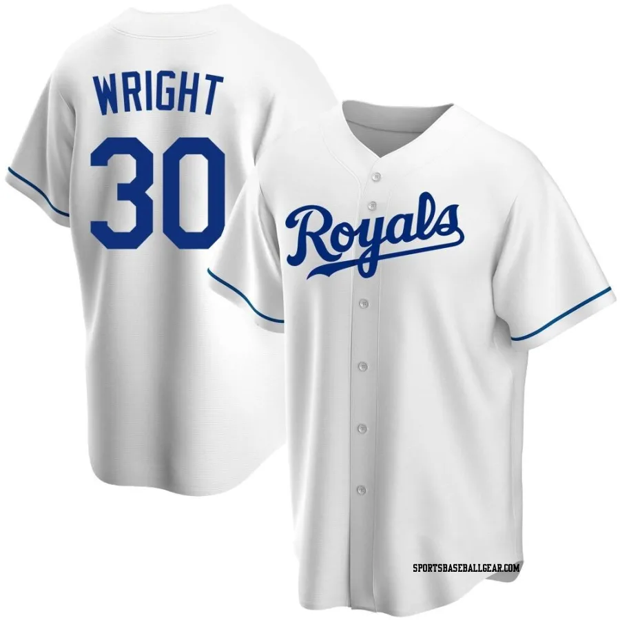 Kyle Wright Men's Kansas City Royals White Replica Home Jersey