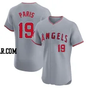 Kyren Paris Men's Los Angeles Angels Gray Elite Road Jersey