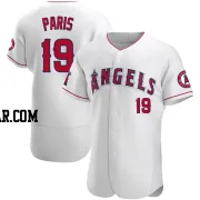 Kyren Paris Men's Los Angeles Angels White Authentic Jersey