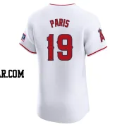 Kyren Paris Men's Los Angeles Angels White Elite Home Patch Jersey