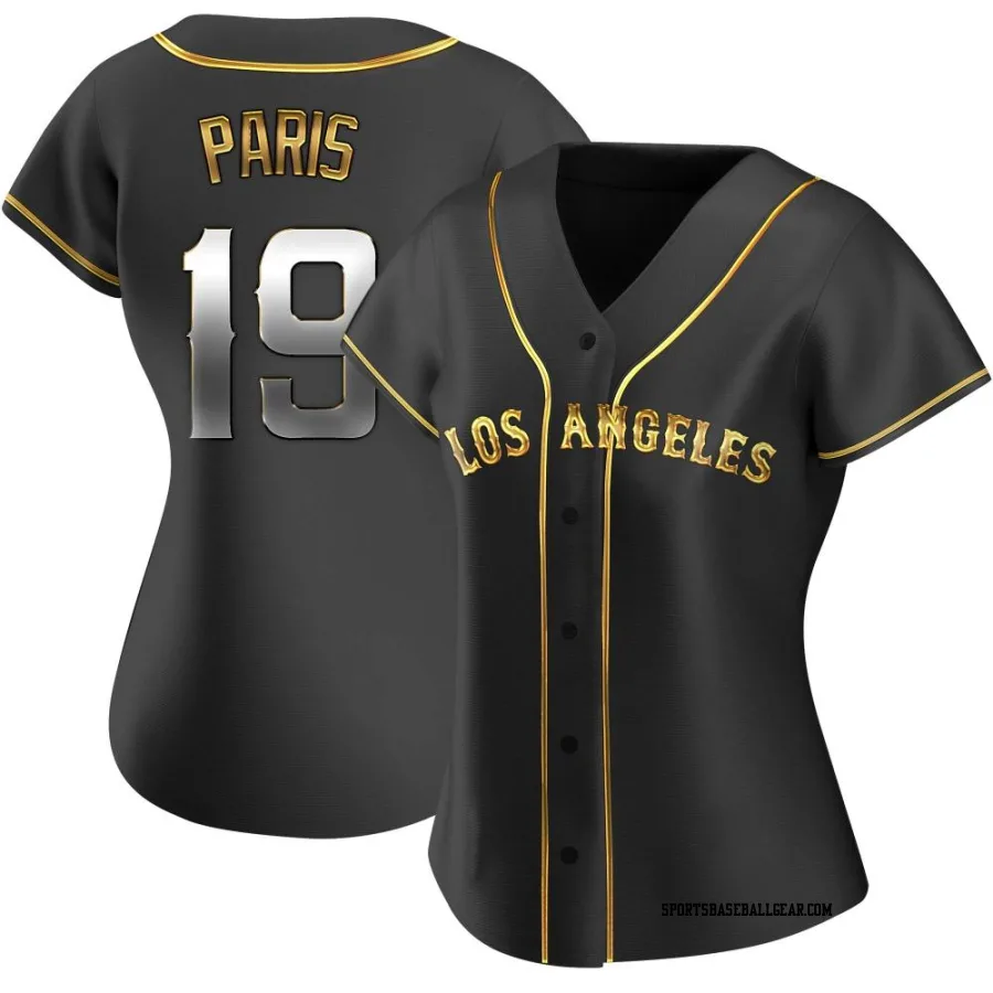 Kyren Paris Women's Los Angeles Angels Black Golden Replica Alternate Jersey