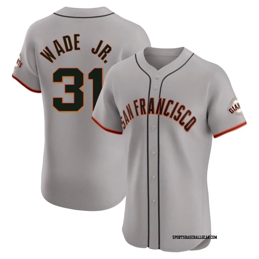 LaMonte Wade Jr. Men's San Francisco Giants Gray Elite Road Jersey