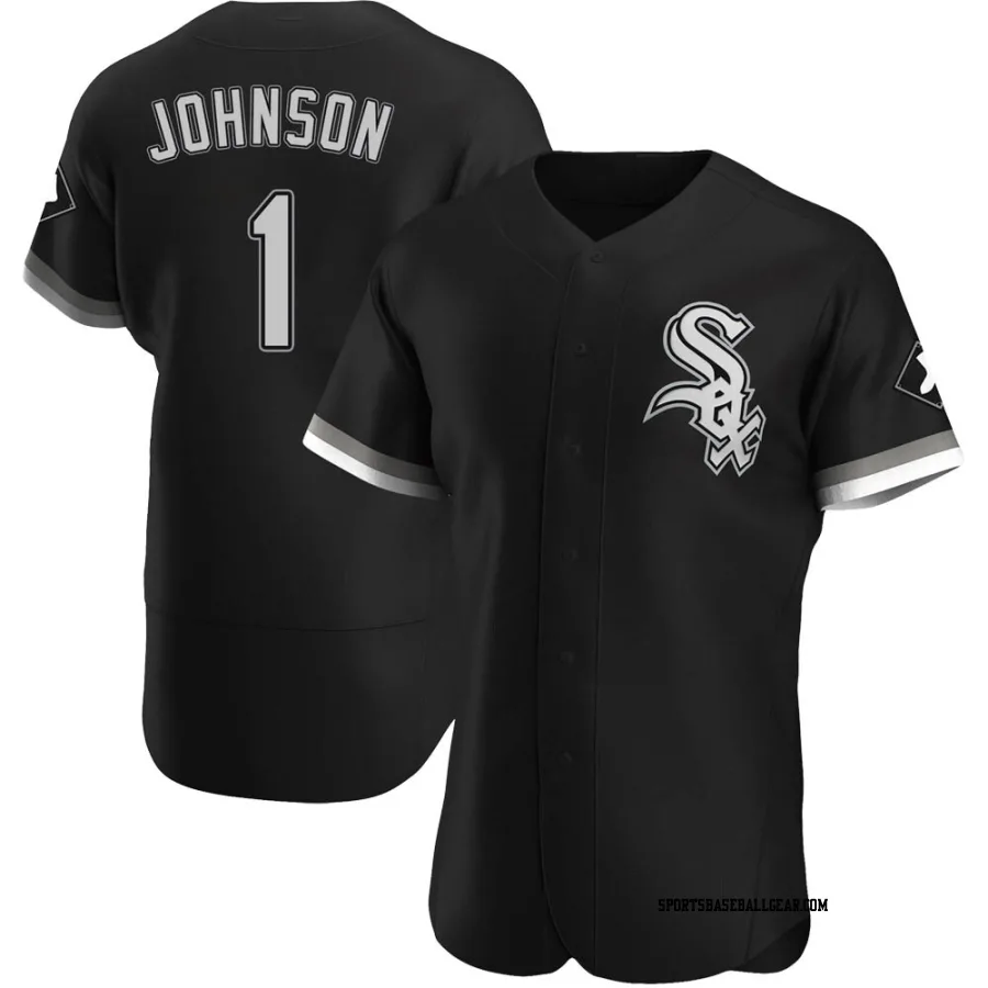 Lance Johnson Men's Chicago White Sox Black Authentic Alternate Jersey