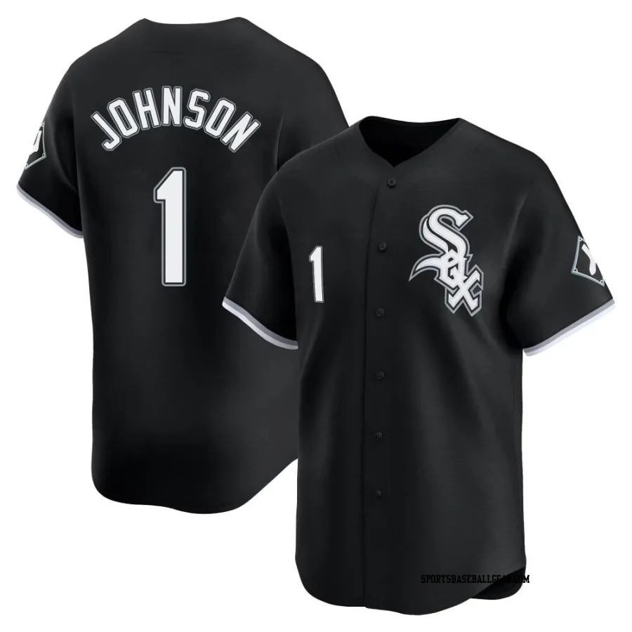 Lance Johnson Men's Chicago White Sox Black Limited Alternate Jersey