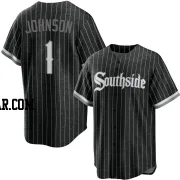 Lance Johnson Men's Chicago White Sox Black Replica 2021 City Connect Jersey